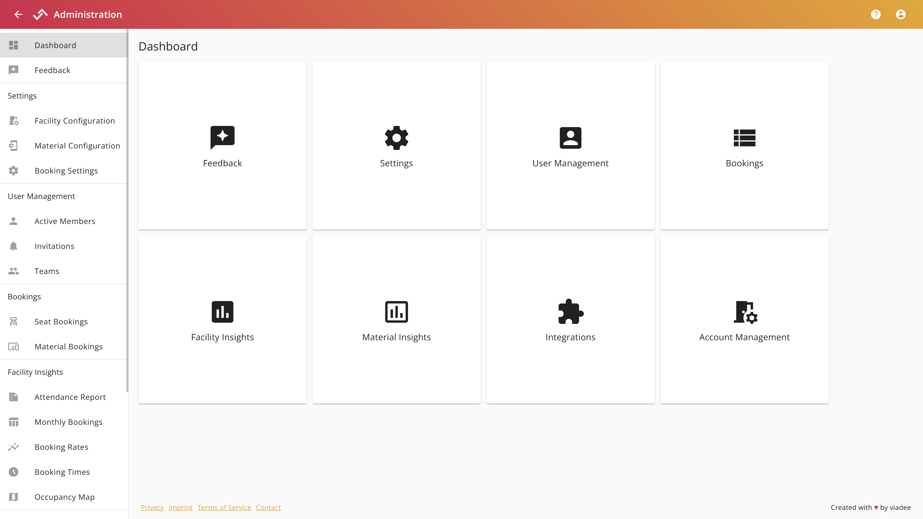 Administration Dashboard
