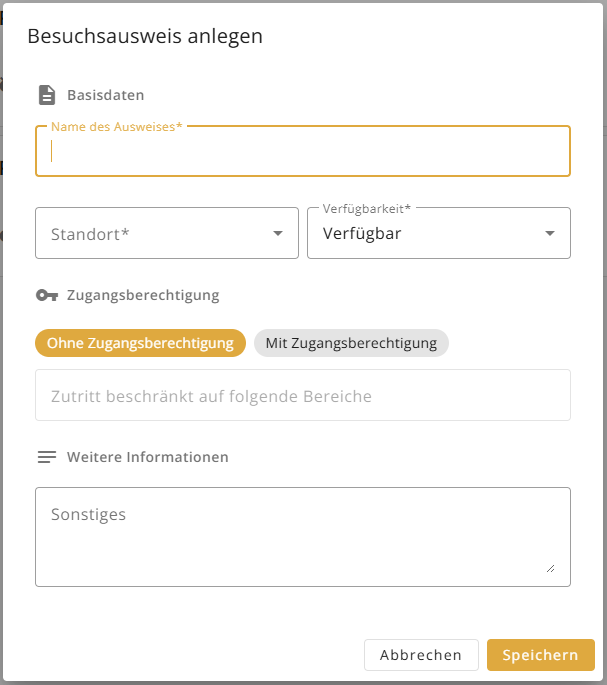 Besuchsausweis Erstellen