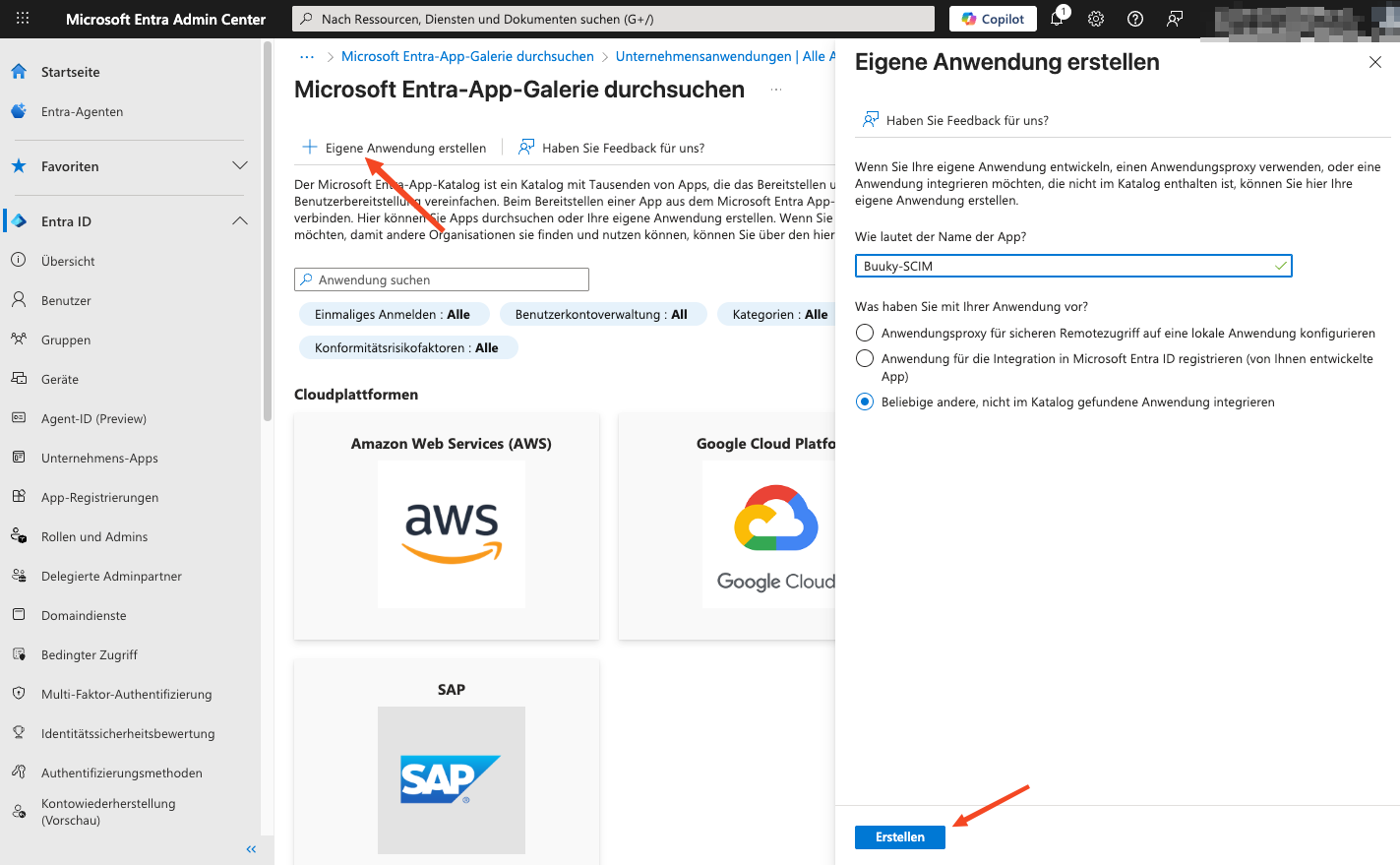 Name und Art der Anwendung